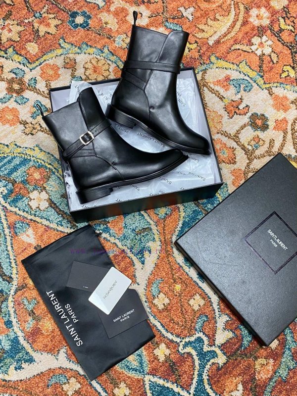 ️——Saint Laurent YSL One Belt Sleeve Short Boots Martin Boot SeriesTop tier fashion show sercbucsqh2 - Image 4