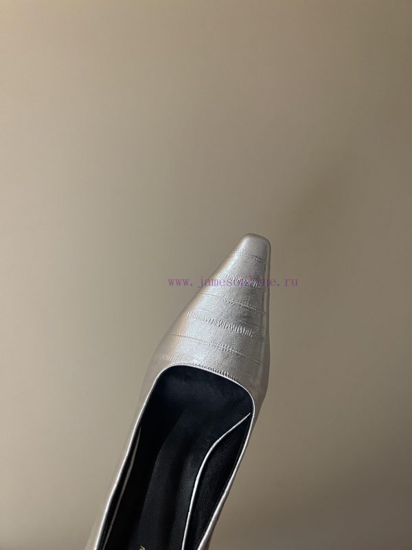 The mostThe row autumn and winter new high-heeled square headed cat heel high-heeled single kjakkxm3 - Image 5