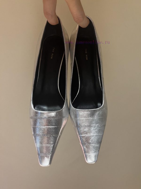 The mostThe row autumn and winter new high-heeled square headed cat heel high-heeled single kjakkxm3 - Image 9