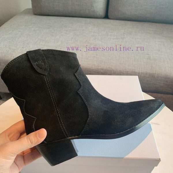 ISABEL MARANT Western Cowboy Short Boots are a simple and versatile material with a top laye70c86wv7 - Image 6