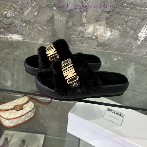 Moschino Mao Mao Slippers ️️ High end Lazy Slippers Released Across the Internet ?  Elegant qb7ybha4 - Image 3