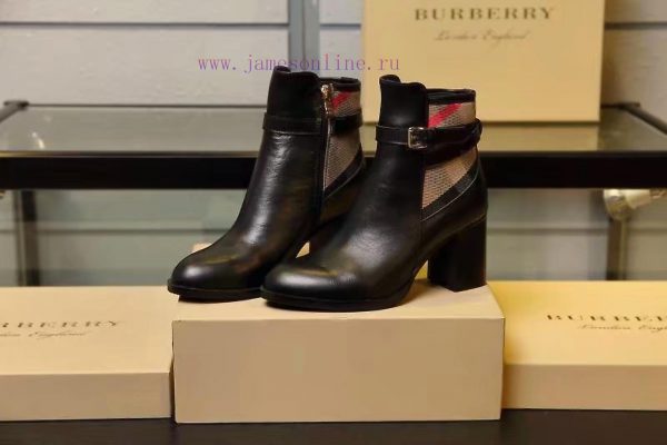 Burberry BURBERRY equestrian inspiration and ankle boots, selected smooth leather material, n22yf9ek