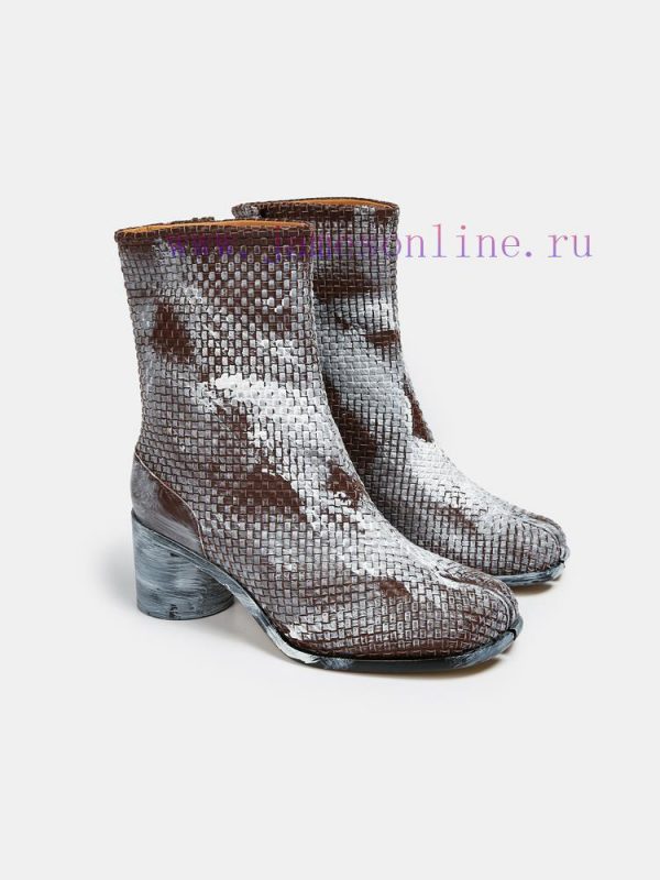 Maison Margiela 24 Early Spring New Knitted 6cm Split Toe Short Boots, Original One to One C5gz1yd5d