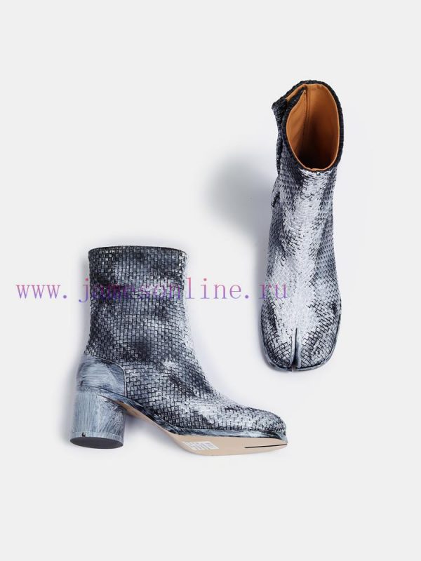 Maison Margiela 24 Early Spring New Knitted 6cm Split Toe Short Boots, Original One to One Crm6i8485 - Image 9