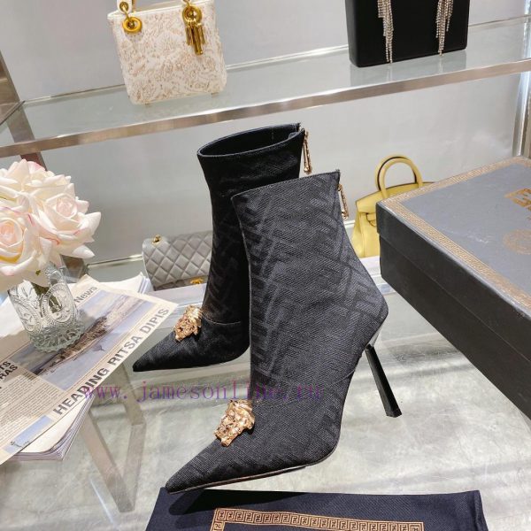 Fendi&Versace Joint CollectionShort boots??? Show style Fendi Dumesa Head&Heel High Heels___1b6ypnoh - Image 3