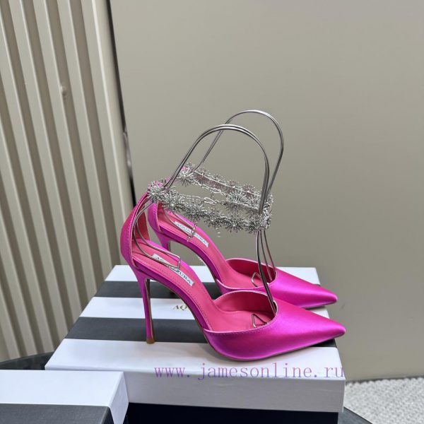 The mostAQUAZURA Big Pineapple Water Diamond Decorative High Heels2023 Spring/Summer Water Dmf6yi19d - Image 6