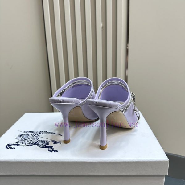 BURBERRY | SS24 Women's New SandalsShoe upper sandals, made of glossy leather fabric and fealt6br55u - Image 6