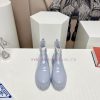 Top tierPrada 24vs Spring Latest Hot SeriesRound toe thick soled rain bootsNumerous internetileiknzh