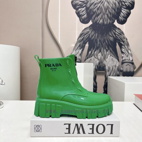 Top tierPrada 24vs Spring Latest Hot SeriesRound toe thick soled rain bootsNumerous internet0bjhrq2b - Image 6