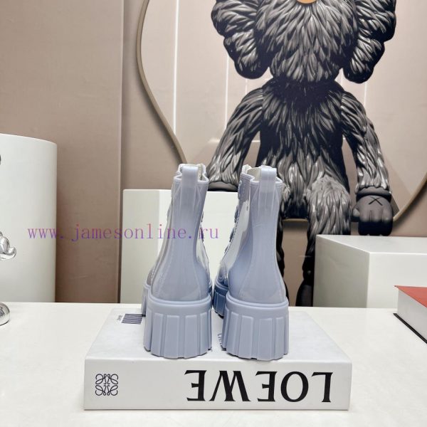 Top tierPrada 24vs Spring Latest Hot SeriesRound toe thick soled rain bootsNumerous internetileiknzh - Image 9