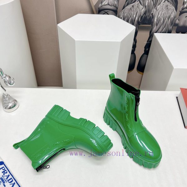 Top tierPrada 24vs Spring Latest Hot SeriesRound toe thick soled rain bootsNumerous internet0bjhrq2b - Image 8