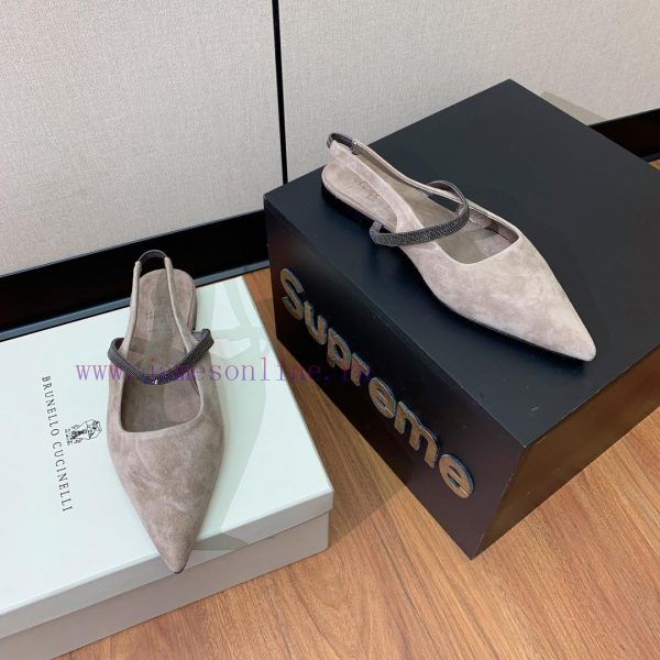 The classic inspiration of BRUNELL CUCINELL rear air flat sandals defines the modern and eleuwsxopuf - Image 3