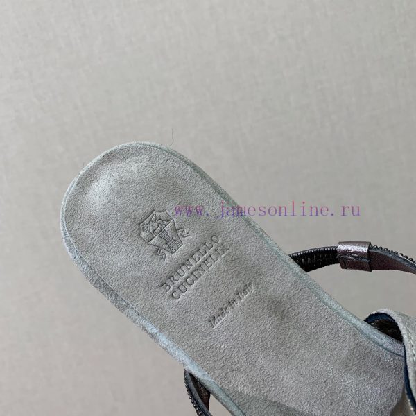 The classic inspiration of BRUNELL CUCINELL rear air flat sandals defines the modern and elezdcp1cna - Image 7
