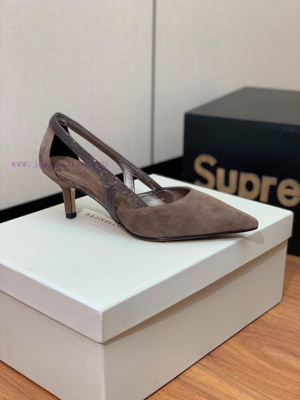 The classic inspiration of BRUNELL CUCINELL hollow sole defines the modern and elegant stylefj4pf348 - Image 3