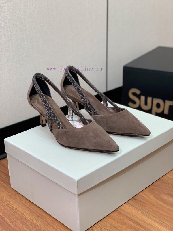 The classic inspiration of BRUNELL CUCINELL hollow sole defines the modern and elegant stylefj4pf348 - Image 5