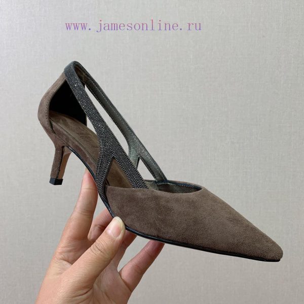 The classic inspiration of BRUNELL CUCINELL hollow sole defines the modern and elegant stylefj4pf348 - Image 7