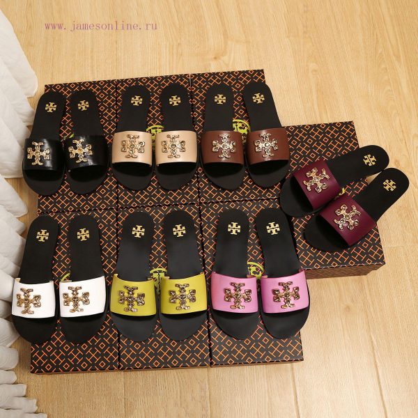 19818-2 Toribechi Flat Dragged Sandals, made of cowhide fabric, available in black, burgundyikmdj0w3