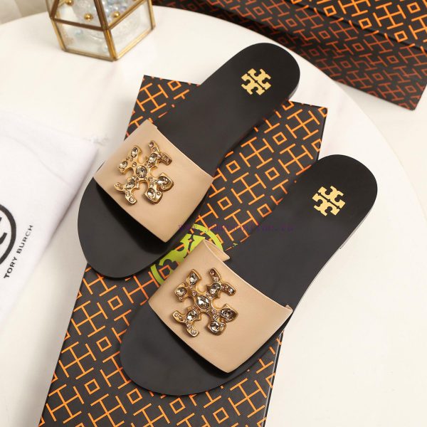 19818-2 Toribechi Flat Dragged Sandals, made of cowhide fabric, available in black, burgundyikmdj0w3 - Image 6