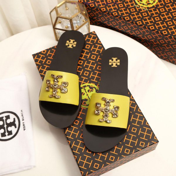 19818-2 Toribechi Flat Dragged Sandals, made of cowhide fabric, available in black, burgundyczko4n67 - Image 10