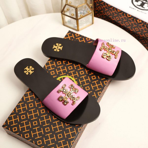 19818-2 Toribechi Flat Dragged Sandals, made of cowhide fabric, available in black, burgundy6xymp5lo - Image 7
