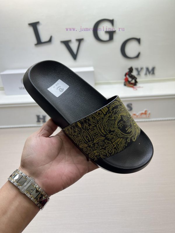 Versace slippers men's high-end brand official website 11 latest masterpiece original mold cv9fog9uu