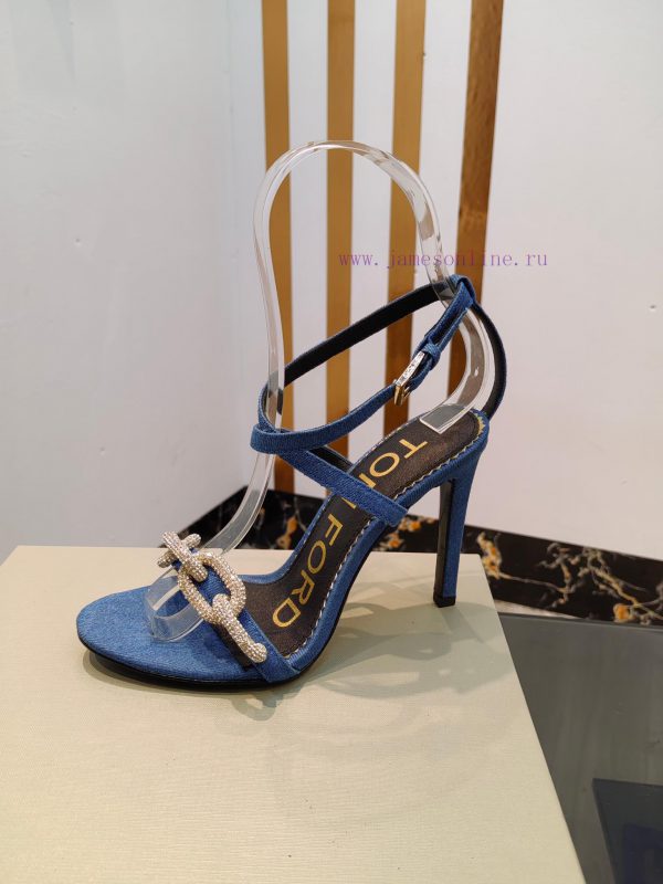 TOM FORD Top High Heel SandalsImported cowhide upperFoot pad sheepskinAAA grade original blariekitw4 - Image 10