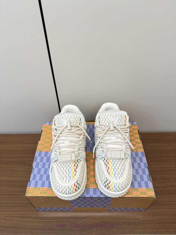 Upgraded LV Xiaopang Ding~Louis Vuitton sneakersOfficial website limited edition retro baskec85u72mm