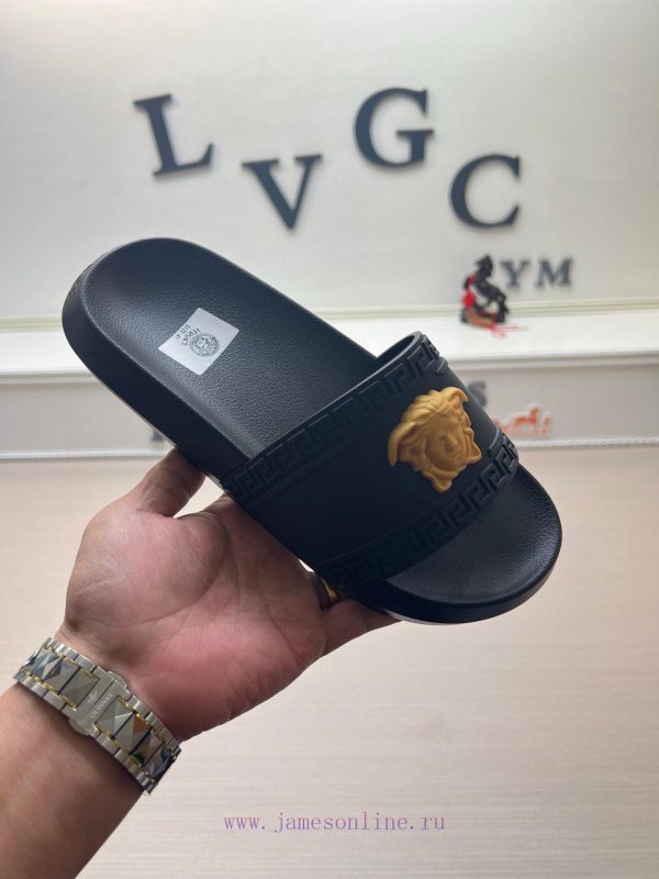 Versace slippers men's high-end brand official website 11 latest masterpiece original mold cp4xejd3n