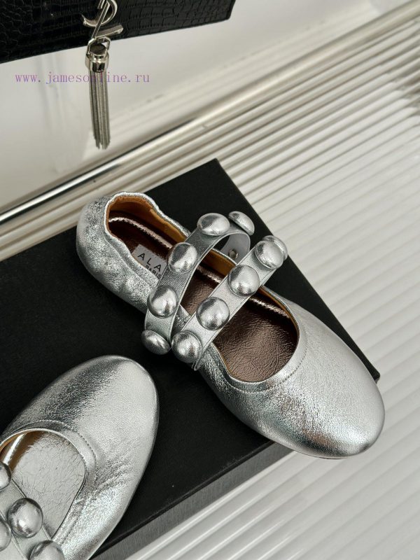 AlAIA | Classic retro pearl Mary Jane shoes from AlAIAFull of girlish style, with both moder621lzpra - Image 6