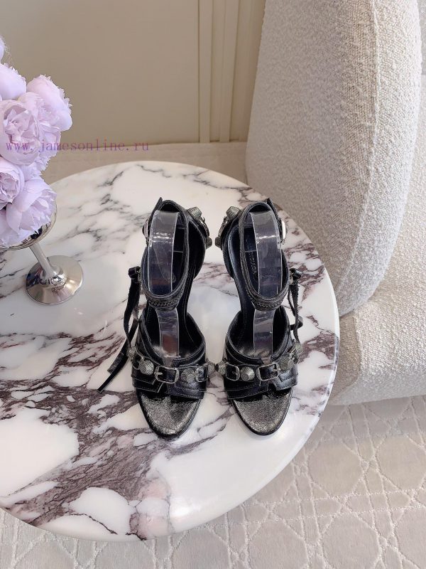 Balanciag * Classic Rivet Motorcycle High Heels Sandals Sweet Cool Girl's Favorite Feet Are q12liaxz