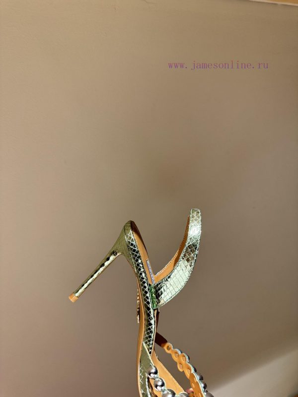 The mostAQUAZURA Big Pineapple Pearl Decorative High Heels2024 spring/summer rhinestone decokax9od9n - Image 7