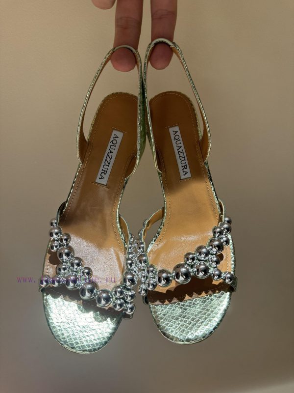 The mostAQUAZURA Big Pineapple Pearl Decorative High Heels2024 spring/summer rhinestone decokax9od9n - Image 10