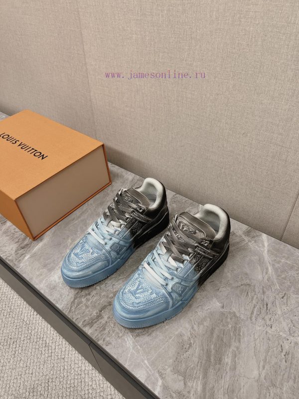 Two tone top-level couple styleLouis Vuitton LV Trainer sneakersAfter a month of demolition snvuo7mu