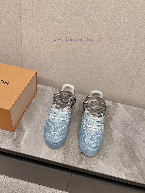 Two tone top-level couple styleLouis Vuitton LV Trainer sneakersAfter a month of demolition snvuo7mu - Image 4