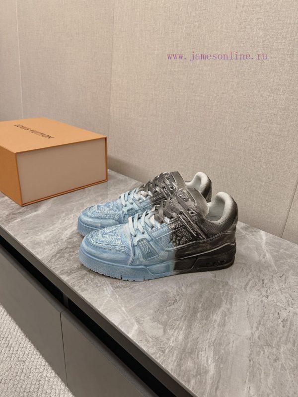 Two tone top-level couple styleLouis Vuitton LV Trainer sneakersAfter a month of demolition snvuo7mu - Image 5