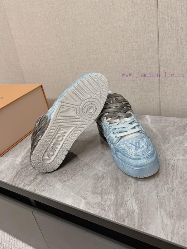 Two tone top-level couple styleLouis Vuitton LV Trainer sneakersAfter a month of demolition snvuo7mu - Image 10
