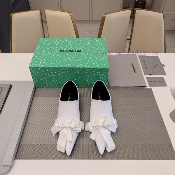Balenciaga 2024 "woven ribbon bow decoration tassel style" three-dimensional flat sole singlvj1i3287