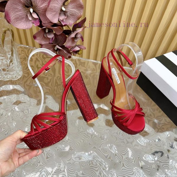 2024 Spring/Summer New AQUAZURA Zp Original Mold New Waterproof Platform High Heel Sandals——za56t0su - Image 10