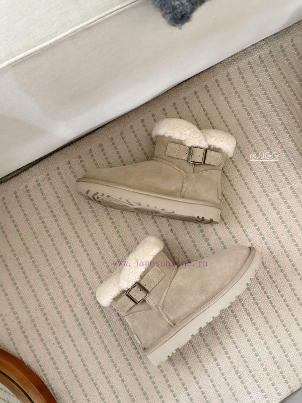 ?*g ₂₀₂₄ .  Curl up a row of buttoned snow bootsMilard Girl's Dream Boots~Handmade top layeriibdzumt - Image 7