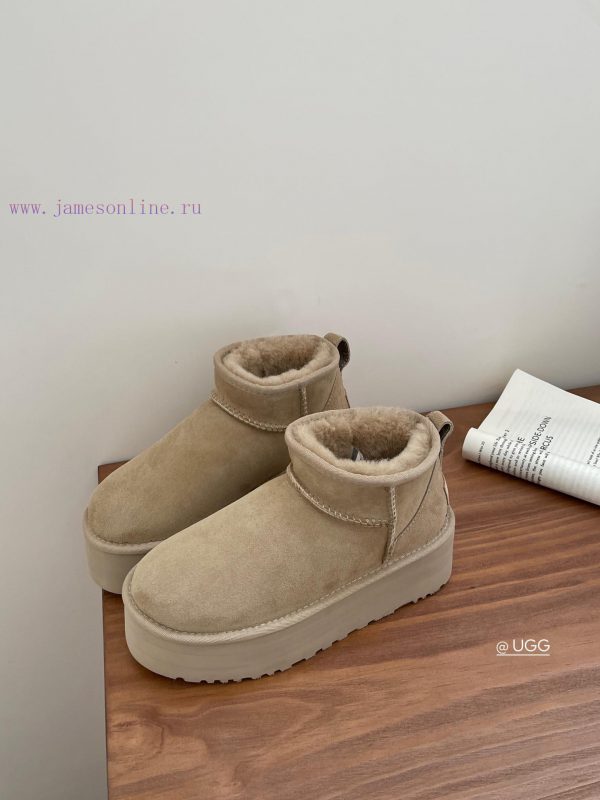 , sizes 35-41, Ugg thick sole 5cm mini snow bootsLongfeng Original Factory A-level Fur Integn6mkvezk