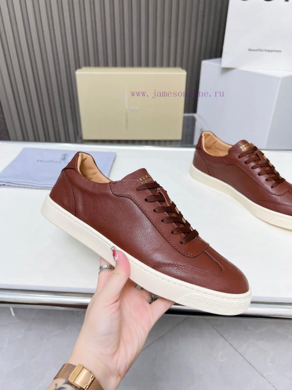 BrunelloCucinelli ? Top Four Seasons Classic Lace Skateboarding Shoes Casual ShoesPrecious i7mw67l3q - Image 3