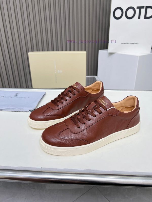 BrunelloCucinelli ? Top Four Seasons Classic Lace Skateboarding Shoes Casual ShoesPrecious i7mw67l3q - Image 5
