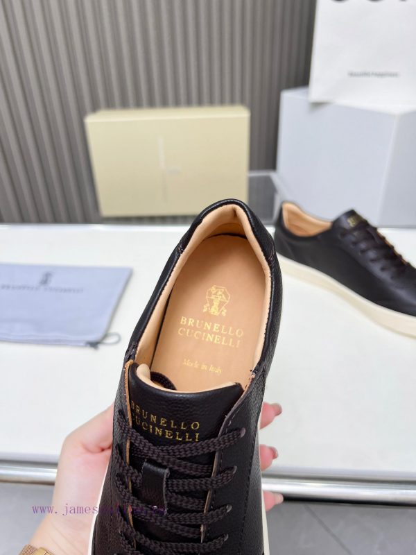 BrunelloCucinelli ? Top Four Seasons Classic Lace Skateboarding Shoes Casual ShoesPrecious i27ydqec9 - Image 8
