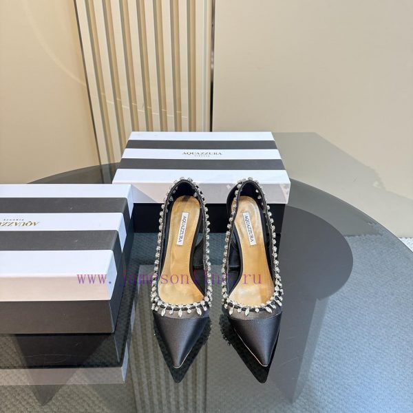 Aquazzura | Golden Pineapple New Product Crystal Diamond Single Shoes_______________________119bvvgb - Image 3