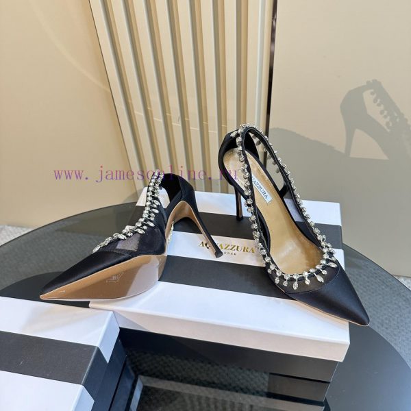 Aquazzura | Golden Pineapple New Product Crystal Diamond Single Shoes_______________________119bvvgb - Image 5