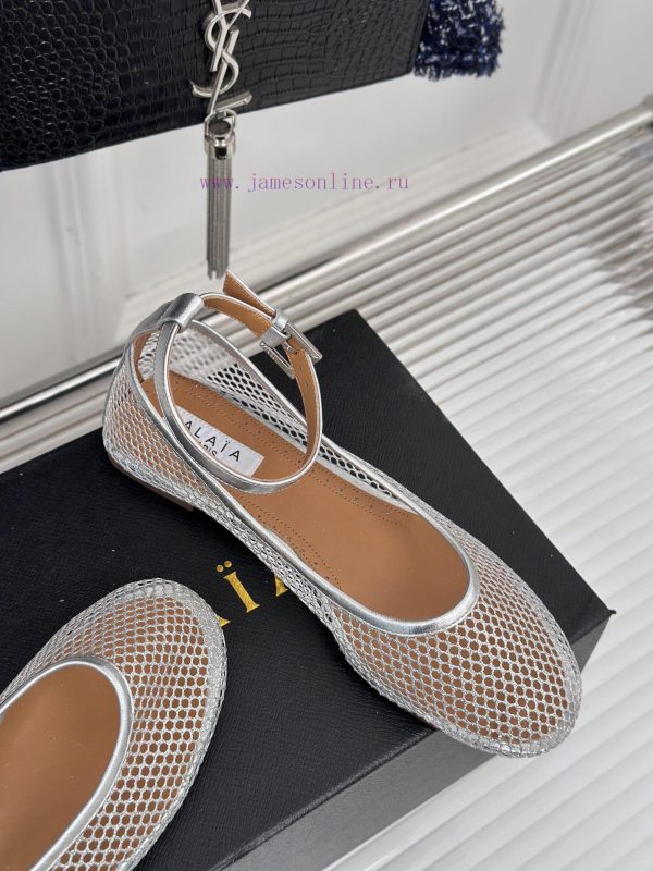 AlAIA | Classic retro mesh Mary Jane shoes from AlAIAFull of girlish style, with both modern1kfn6w0a - Image 6