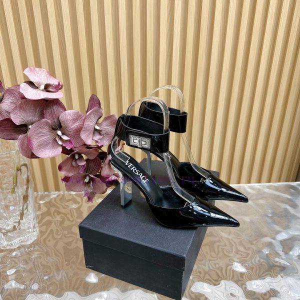 Versace Versace/GIANNI RIBBON High Heels with Medusa bow on the front, using classic 'Nastro0w1xf7us