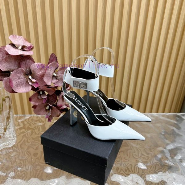 Versace Versace/GIANNI RIBBON High Heels with Medusa bow on the front, using classic 'Nastroxhurnxju