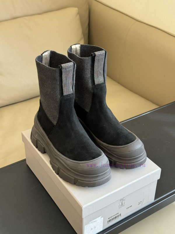 Purchasing Qualitybrunellocucinelli fw24 new arrival～BC24 Autumn/Winter Chelsea Short Boots,x8l9ht2v - Image 3