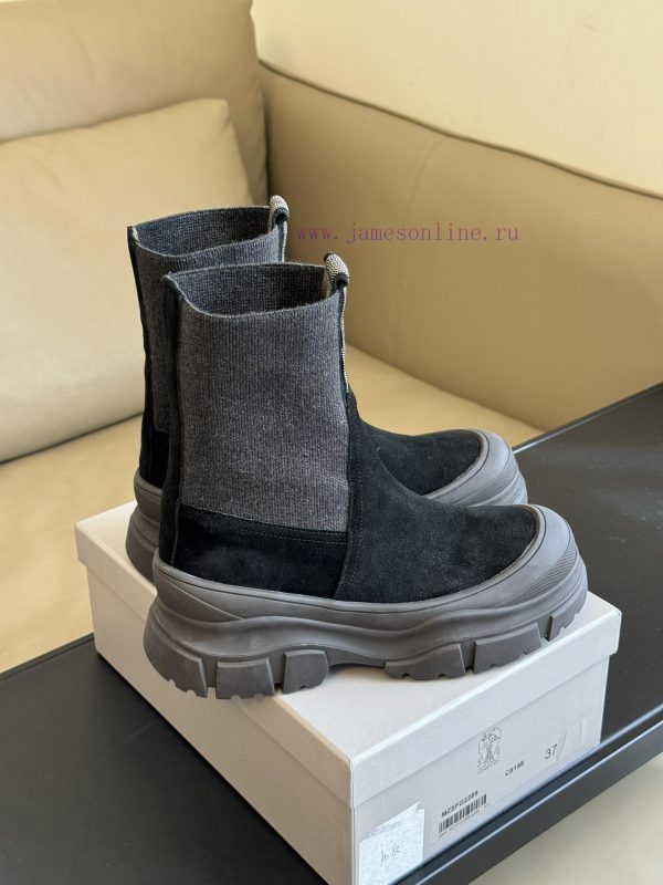 Purchasing Qualitybrunellocucinelli fw24 new arrival～BC24 Autumn/Winter Chelsea Short Boots,x8l9ht2v - Image 4
